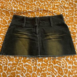 vintage low rise mini skirt